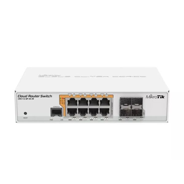 MikroTik Cloud Router Switch 8 Port PoE 4SFP | RB-CRS1128P
