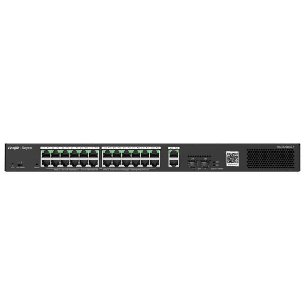Reyee 26 Port Gigabit with 24 PoE 370W 2SFP Managed Switch | RG-ES228GP