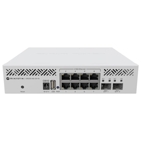 MikroTik Cloud Router Switch 8 Port 2.5Gbps Ethernet 2SFP+ CRS310