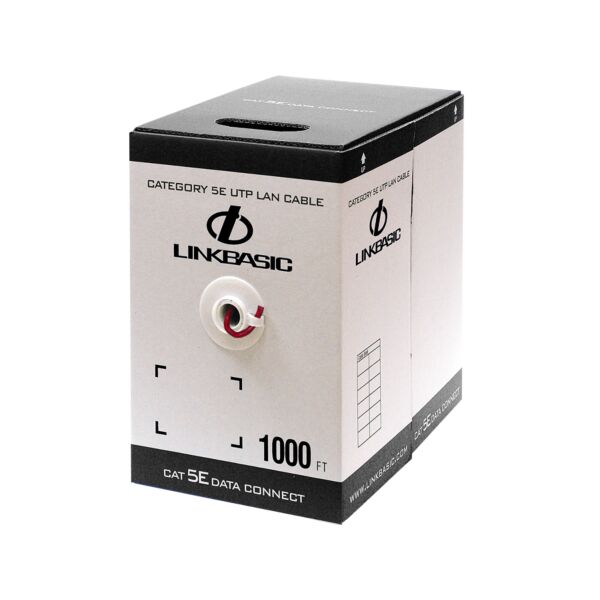 Linkbasic 305M Box Cat5e Solid Red UTP Network Cable