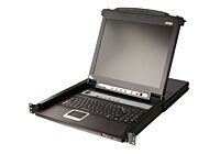 ATEN CL5716N 16-Port 19" Slideaway LCD KVM Switch Console USB / PS2, VGA
